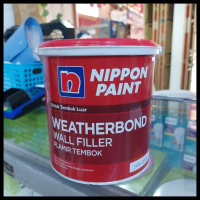 New Plamir Dempul Outdoor Weatherbond Wall Filler Nippon Paint 4Kg Terlaris