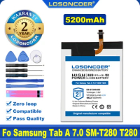 100% Original LOSONCOER 5200mAh EB-BT280ABE Tablet Battery For Samsung GALAXY Tab A 7.0 T280 T285 SM-T280 Battery