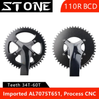 Stone Round Chainring 110 BCD for 105 R7000 R8000 R9100 110bcd 40T46T 48 50T 54 56 58T 60 Road Bike bicycle12s 12 speed