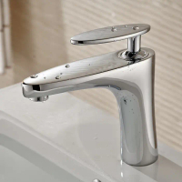 VNT Kran Wastafel Panas Dingin Bras Chrome Basin Faucet Keran
