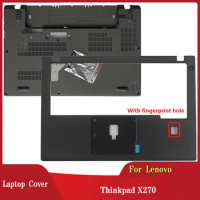 New For Lenovo Thinkpad X270 Palmrest Upper cover With fingerprint hole AM12F000500/bottom case