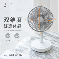 solove素樂同款小風扇 四擋搖頭桌面風扇 學生宿舍床上辦公室小型臺式USB充電便攜式靜音