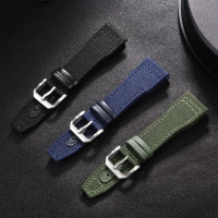 Nylon Canvas Watch tali 20mm 21mm 22mm untuk IWC Pilot tali kalis air lelaki sukan hijau Watch tali