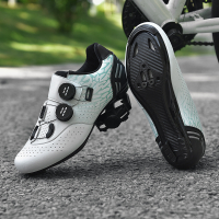 New Youth Cycling Shoes with Double Knobs Professional Cycling Lock Shoes for Road Bicycles