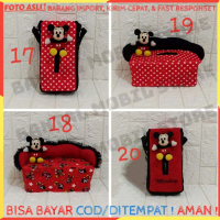 TEMPAT COVER KOTAK BOX TISSUE TISU TISSU MOBIL TOILET WC MEJA DAPUR KITCHEN BONEKA MICKEY MINNIE MER
