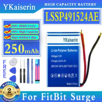 YKaiserin Battery LSSP491524AE For FitBit Charge HR LSSP031420AB One Surge versa3 versa 3/Sense 352325 Digital Batteries