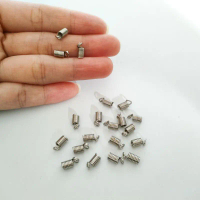 Stopper Spiral Tali Masker Satuan per 1pcs Pengait Ujung Strap Strapmasker Logam Stainless Steel Baj