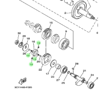 Yamaha Per Ver Gigi Balancer Spring Compression Vixion R15 Mx King XSR 155 Xabre Byson Asli Original