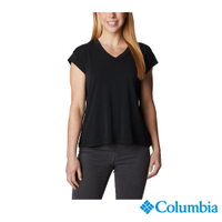 Columbia哥倫比亞 女款-快排短袖上衣-黑色 UAR99260BK / S23