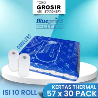 57X30 (1 PACK) KERTAS KASIR STRUK KERTAS THERMAL TERMAL EDC BRI PPOB BLUEPRINT LITE CORELESS