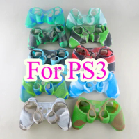 3PCS/LOT Camouflage Protective Silicone Skin Case Cover for Playstation 3 PS3 Controller OCGAME