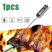Electronic Digital Foods Thermometer for Cake Candy Fry BBQ Food Meat Temperature Household Thermometers with Long Probe