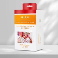 Bộ giấy ảnh Canon Selphy KP108IN tương thích với băng mực KP36IN dành cho máy in Canon Selphy CP1500