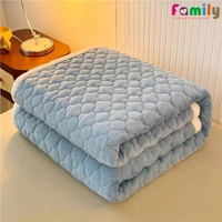 Winter Warm Tatami Mat Flannel Mattress Student Dormitory Foldable Single Double Bed Sleeping Pad Queen King Size Home Decor