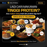 Promo - (LOSS WEIGHT PROTEIN +) Yellowfit Kitchen - Healthy Catering - Monthly (Lunch OR Dinner) 2 M