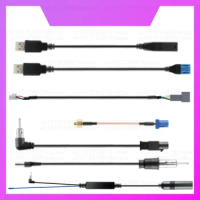 Universal GPS 4G WiFi Antenna ISO POWER USB RCA MIC Microphone High quality copper core Cable For Car Radio Multimedia Player