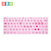 HRH Multicolor English language silicone Keyboard Covers Keypad Skin Protector Protective Film For Xiaomi RedmiBook 14