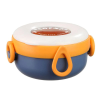 【940ml升級款 不鏽鋼款/藍黃色】兒童套裝輔食碗 #DADADI 