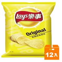 Lay's 樂事 美國經典原味 洋芋片(小) 34g (12入)/箱【康鄰超市】