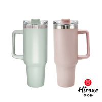 HIRONE 風靡日本鈦陶瓷霸王保溫杯-1200ml(粉紅/粉綠)