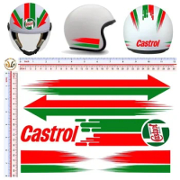 For 1Set castrol stickers pvc helmet discounted around the image sticker helmet tuning 10 pcs.