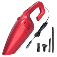 Car Vacuum Cleaner Car Handheld Vacuum Cleaner for 7Kpa Powerful Vaccum Cleaners Auto Interior Cleaning Red