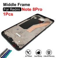 For Redmi Note 8 Pro 8Pro Grey Blue Green White Middle Frame + Side Keys Replacement Parts