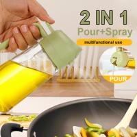 Spray Oil Polisher Kitchen Olives Oil Bottle 500ml Cooking Oils Dispensers Olive Oil Sprayer Mister for Air Fryer Salad Baking