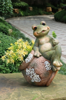 戶外青蛙花盆花園庭院布置院子草坪裝飾招財景觀動物雕塑園藝擺件