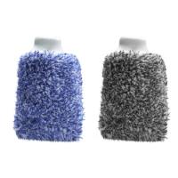 Ultra Portable Microfiber Multifunctional Car Wash Mitt Anti Scratch Wash Glove Car Sponge Plush Glove Cleaning Towel