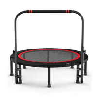 Foldable jumping trampoline 40 inch mini trampoline fitness without safety net