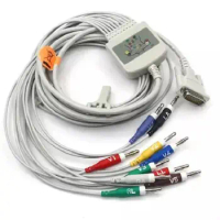 Compatible Schiller ekg cable 10 lead for patient monitor / 10 kohm Resistance