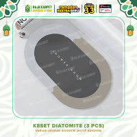 RAJA 3 PCS Keset Kaki Diatomite Keset Kamar Mandi Anti Selip Menyerap Air Halus Lembut Anti Bau Anti