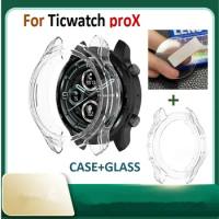 Shell Watch Frame For ticwatch proX Band Bracelet Screen Glass Film Watches Protectors Case for ticwatch pro3/PRO 3 Cover Bezel