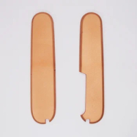 1 Pair Red Copper Scales with Tweezers and Toothpick Slot for 91mm Victorinox Swiss Army Knife