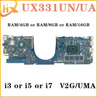 UX331UN Mainboard For ASUS UX331UA UX331U UX331UAL Laptop Motherboard i3 i5 i7 7th/8th Gen V2G/UMA RAM-4GB/8GB/16GB