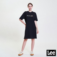 Lee 彩色文字H.D. Lee短袖洋裝 女 Modern LL220459 氣質黑K11 奶茶棕97W