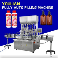 GT6T-6G Automatic 100-1000ml Piston Servo 6 Head Volumetric Filler Oil Shampoo Paste Bottle Filling Machine Production Line
