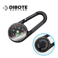 迪伯特DIBOTE 指北針/溫度計 兩用扣環 / 登山扣 -快速到貨