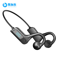 New Bluetooth Headset 5.3 Digital Display Bone Conduction Waterproof Non-in-ear Sports Headset Wirel