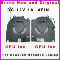 New Laptop CPU GPU Cooling Fan Cooler Radiator For DELL G15 5510 5511 5515 2021 RTX3050 RTX3060 RTX3070