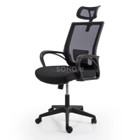 Soho.id Decco Kursi Kantor Travi 1 Black - Kursi SOHO - Working Chair
