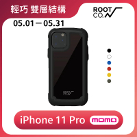 【ROOT CO.】iPhone 11 Pro(Tough &amp; Basic 透明背板軍規防摔手機保護殼 - 共六色)