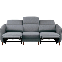 【NITORI 宜得利家居】◎3人用電動可躺式沙發 電動沙發 KK026 布 DGY(電動可躺式沙發 KK026 布質)