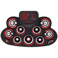 Portable Roll UP Electronic MIDI Drum Set Kits 9 Pads Built-in Speakers Practice