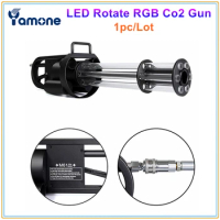 1pc/Lot Unique Hand Hold Electric RGB LED Co2 Jet Gun Cryo Shooter 6 Heads With Colorful Led Light Co2 Pistol Special Effect