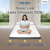 Pedic Spine Flex Fold Latex Topper 10cm – Topper Kasur Lipat Orthopedic | 90x200–200x200 160 x 200