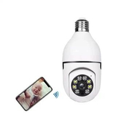 CCTV PTZ BOHLAM LAMPU IP CAMERA V380 CCTV LAMPU WIFI WIRELESS MURAH CCTV IP PANORAMIC V380 COD v380 