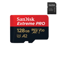 【SanDisk 晟碟】ExtremePRO microSDXC UHS-I 128GB 記憶卡 贈SD轉接卡(台灣代理商貨)