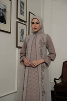 Javina - Zaviera Dress Dewasa S Grey Beige